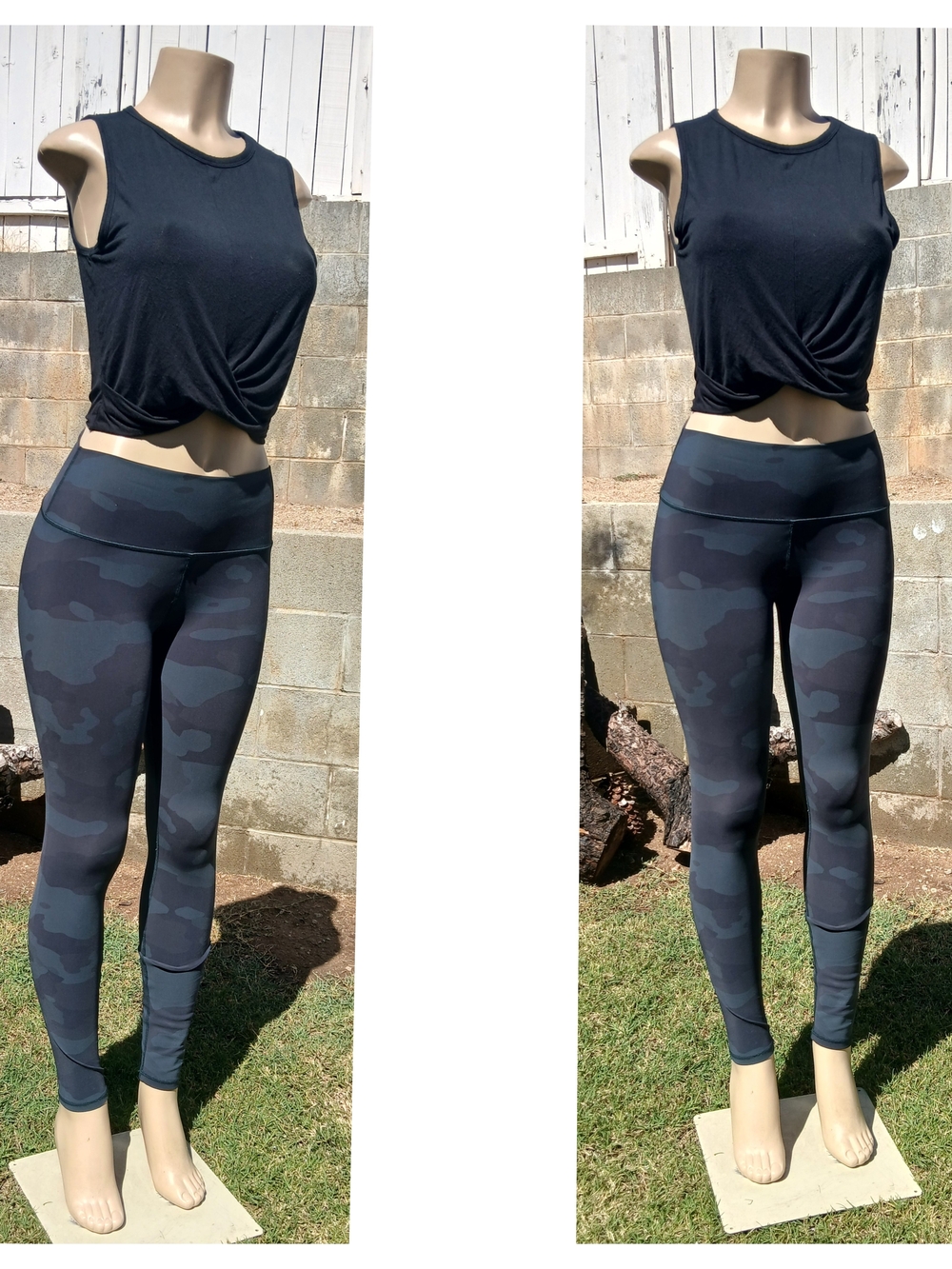 ALO Yoga Women's Black Camo High-Waist Leggings